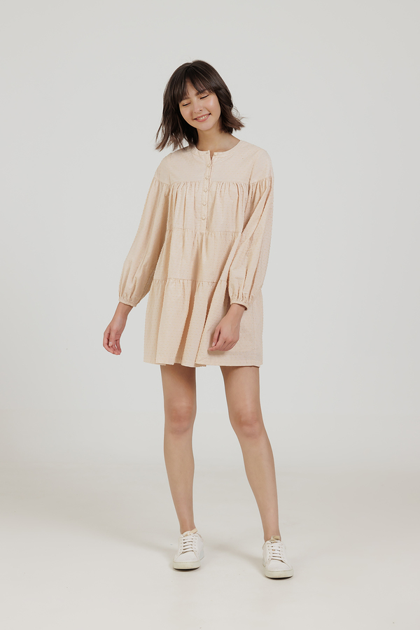 Celyn Balloon Sleeve Babydoll Dress