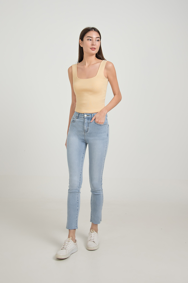 Brynn Square Neck Knit Top