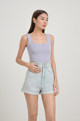 Brynn Square Neck Knit Top
