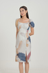 Jovannah Ruched Slit Midi Dress