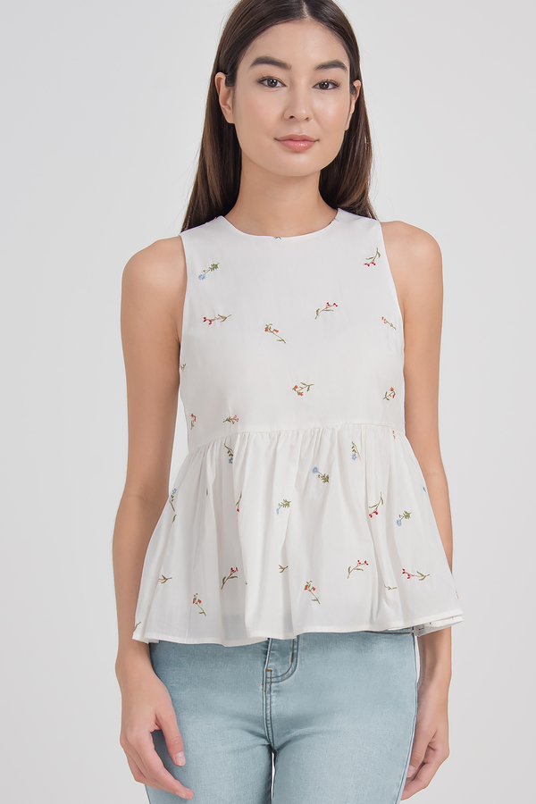 Ione Embroidered Top