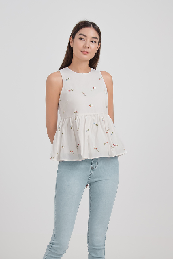 Ione Embroidered Top