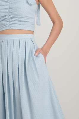 Claudette Dotted Midi Skirt