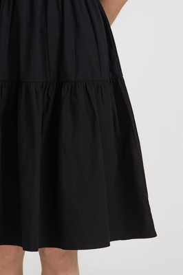 Riko Wrap Sleeve Pocket Midi Dress