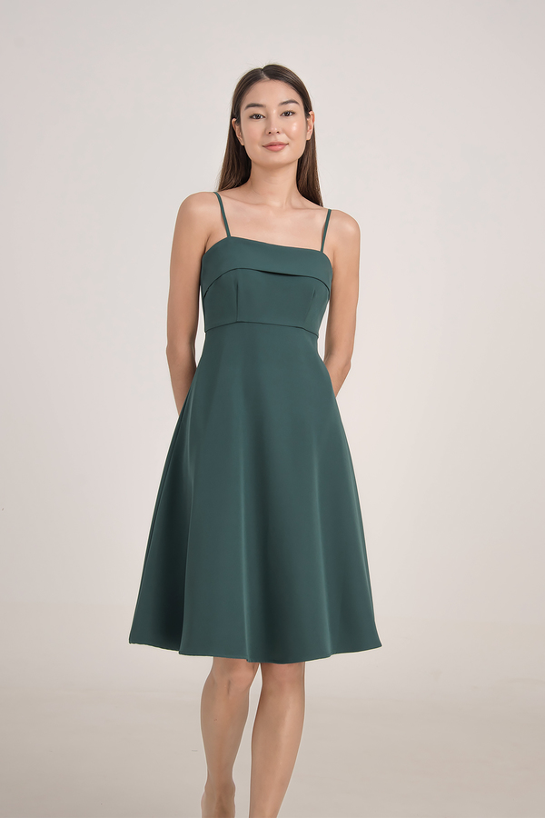 Elayna Fit & Flare Midi Dress