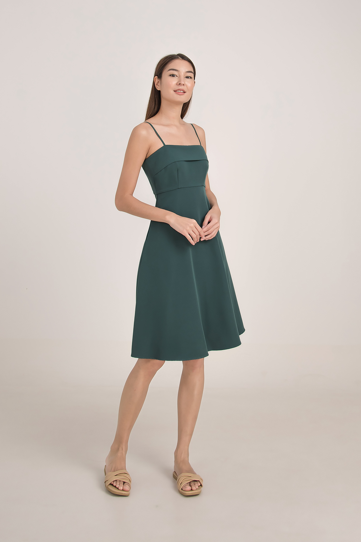 Fayth Elayna Fit Flare Midi Dress