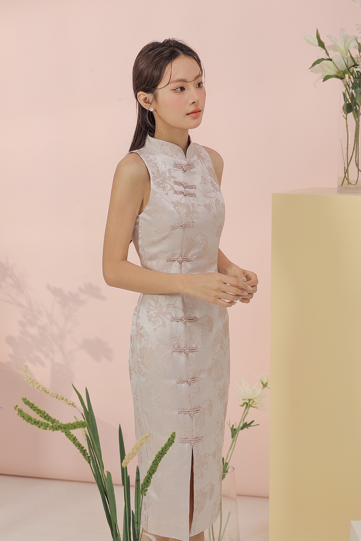 Fayth • Peonies Jacquard Cheongsam