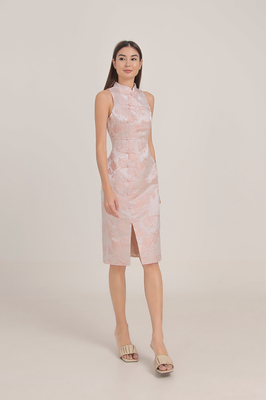 Peonies Jacquard Cheongsam
