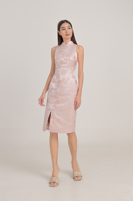 Peonies Jacquard Cheongsam
