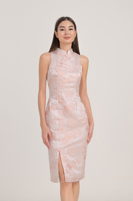 Peonies Jacquard Cheongsam