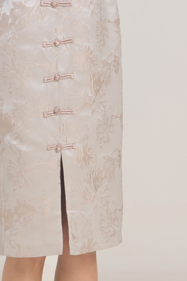 Peonies Jacquard Cheongsam