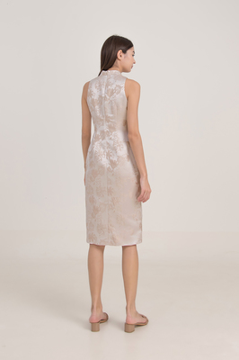 Peonies Jacquard Cheongsam