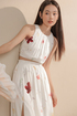 Bouquet Ruched Crop Top