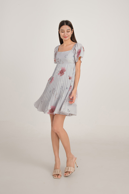 *Pre-order* Acacia Flutter Sleeve Pleated Dress