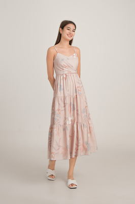 Lylia Sweetheart Printed Maxi Dress