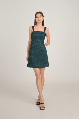 Velda Brocade Mini Dress