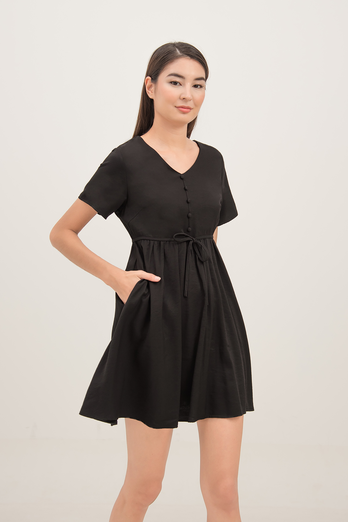 Fayth - Joie Button Down Babydoll Dress