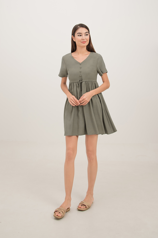 Joie Button Down Babydoll Dress