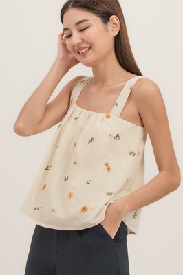 Laguna Embroidered Swing Top