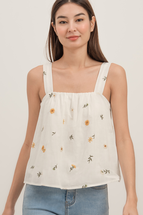 Laguna Embroidered Swing Top