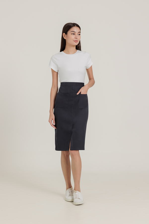 Urbane Pocket Midi Skirt