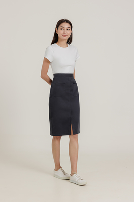Urbane Pocket Midi Skirt