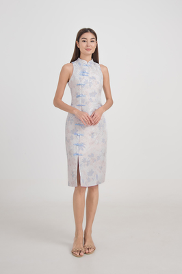 *Defect* Xi Jacquard Midi Cheongsam