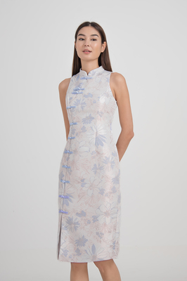 *Defect* Xi Jacquard Midi Cheongsam