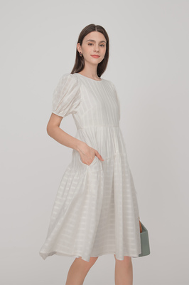 *Defect* Marlow Tiered Pocket Midi Dress