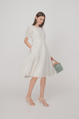 *Defect* Marlow Tiered Pocket Midi Dress