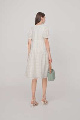 *Defect* Marlow Tiered Pocket Midi Dress