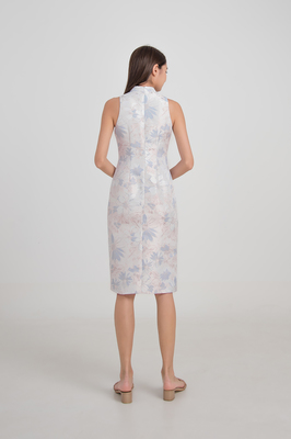 *Defect* Xi Jacquard Midi Cheongsam