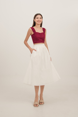 Aries Cotton Pocket Midi Skirt