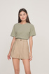 *Imperfect* Glade High Waist Cuffed Shorts