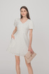 *Imperfect* Marlow Textured Puff Sleeve Dress