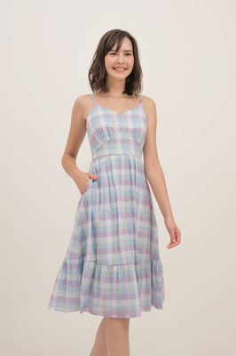 Dakota Gingham Pocket Midi Dress