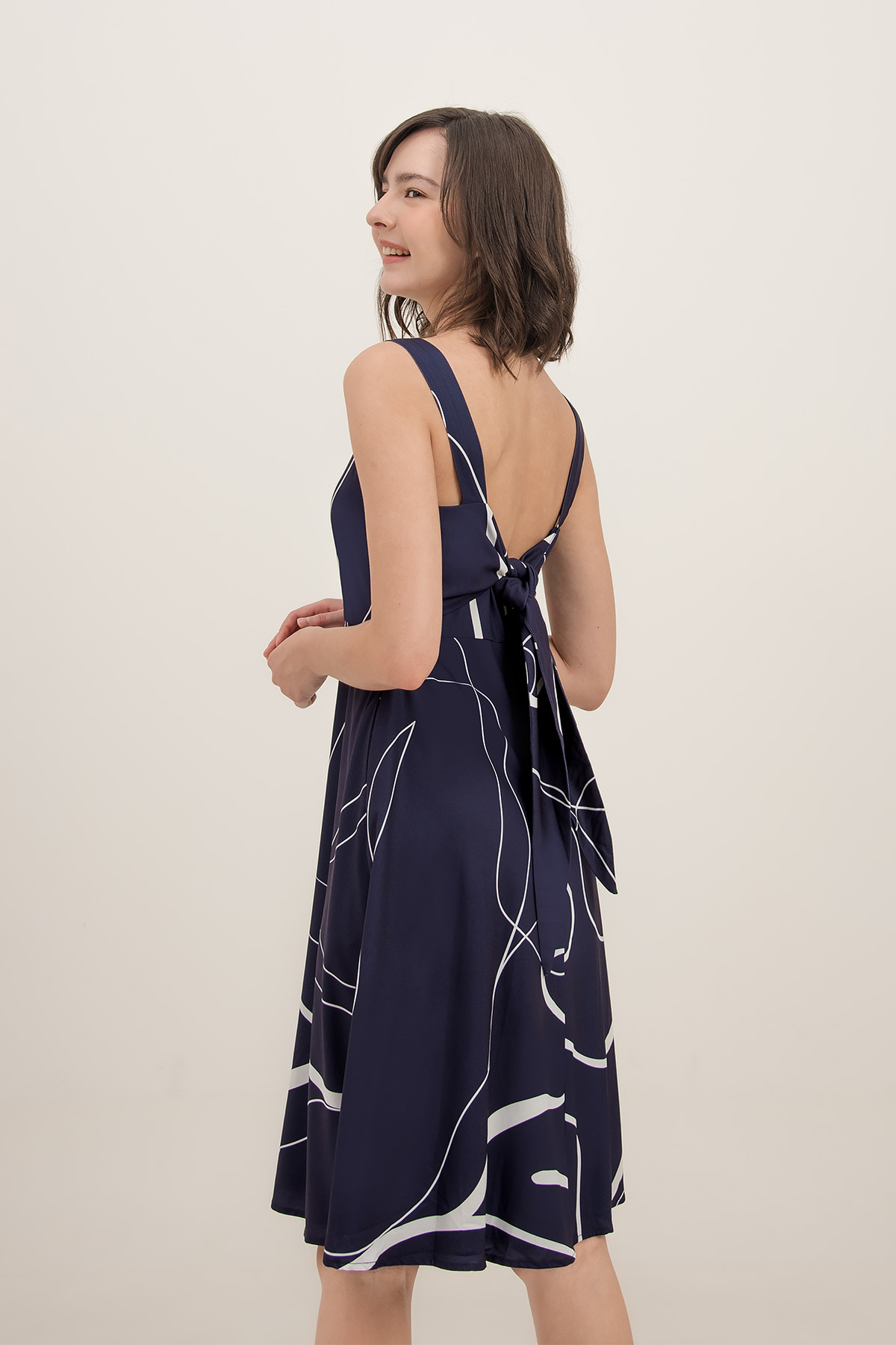 tie back midi
