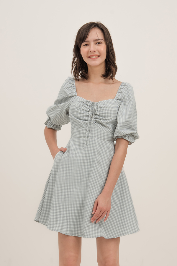 Dawne Gingham Sweetheart Dress