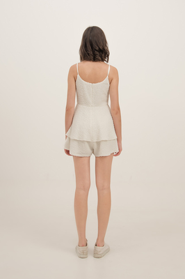 Kerry Textured Layered Playsuit