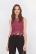 Caitlin Crochet Cropped Top